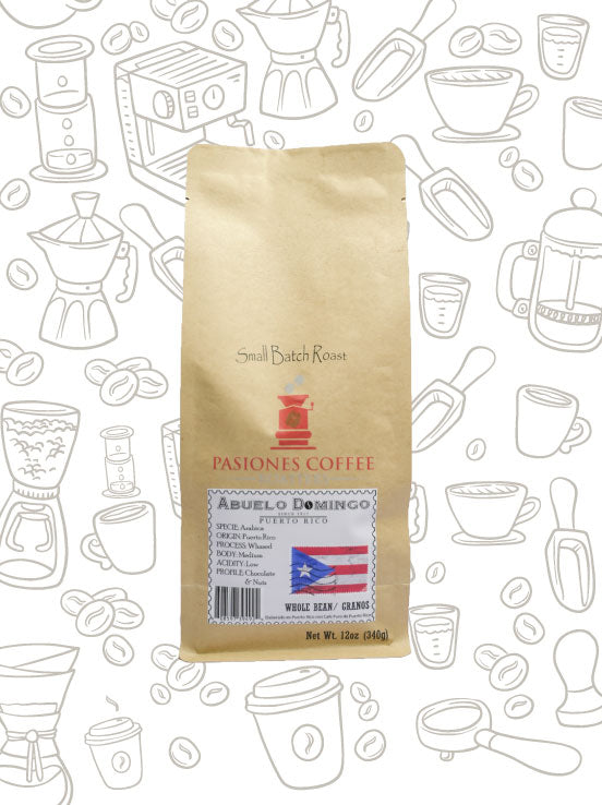 ABUELO DOMINGO WHOLE BEANS, PUERTO RICO 2LB